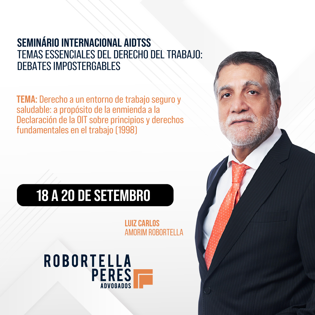 LUIZ CARLOS AMORIM ROBORTELLA NO SEMINÁRIO INTERNACIONAL AIDTSS